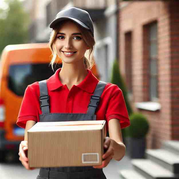 A delivery driver ensuring customer peace of mind during every handoff