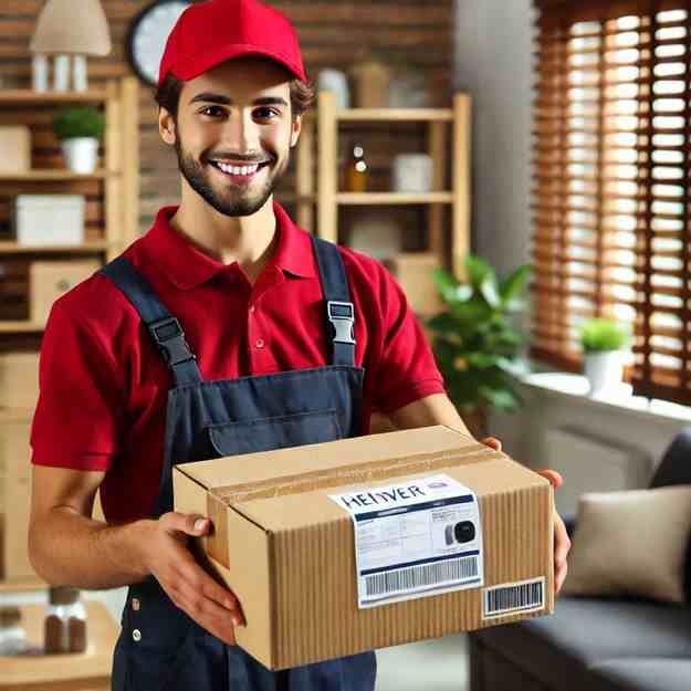 Confident and supported, this driver delivers parcels stress-free