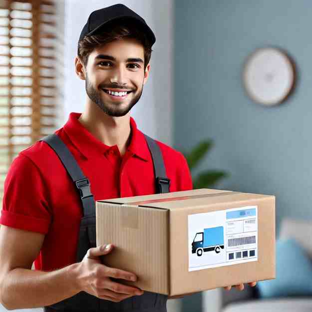 Confident and protected courier ensuring safe and timely deliveries